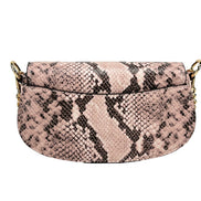Michael Kors Mila Small Snakeskin Messenger Crossbody Bag