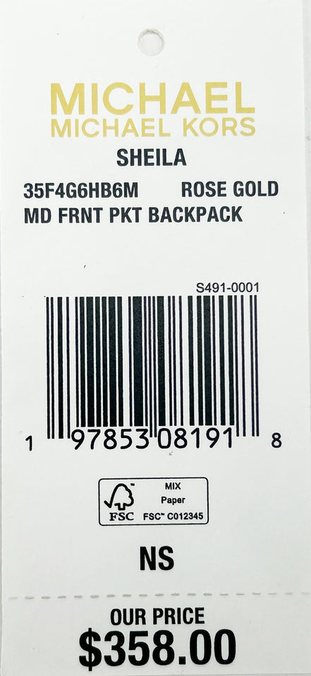 Michael Kors Sheila Medium PVC Backpack