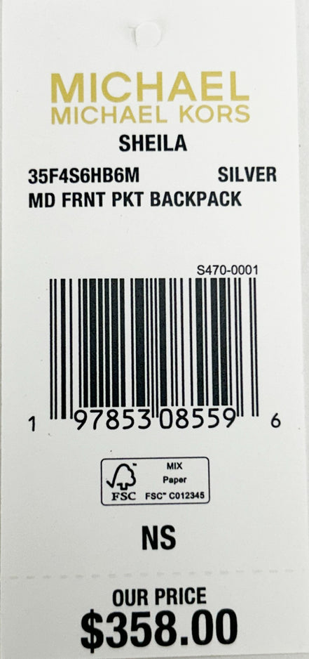 Michael Kors Sheila Medium PVC Backpack