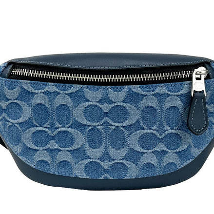 COACH Coach Warren Mini Signature Denim Fanny Belt Bag