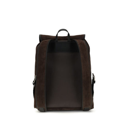 Valentino Garavani Brown Calf Leather Backpack