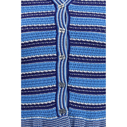 Ganni Blue Cotton Cardigan