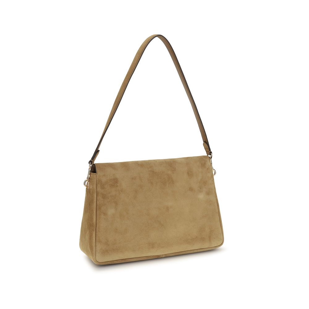Tory Burch Beige Charlie Shoulder Bag