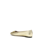 Valentino Garavani Gold Ballet Flats