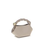 Ganni White Recycled Leather Shoulder Bag