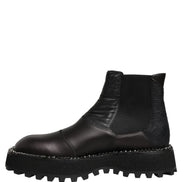 Dolce & Gabbana Black Leather Chelsea Boots