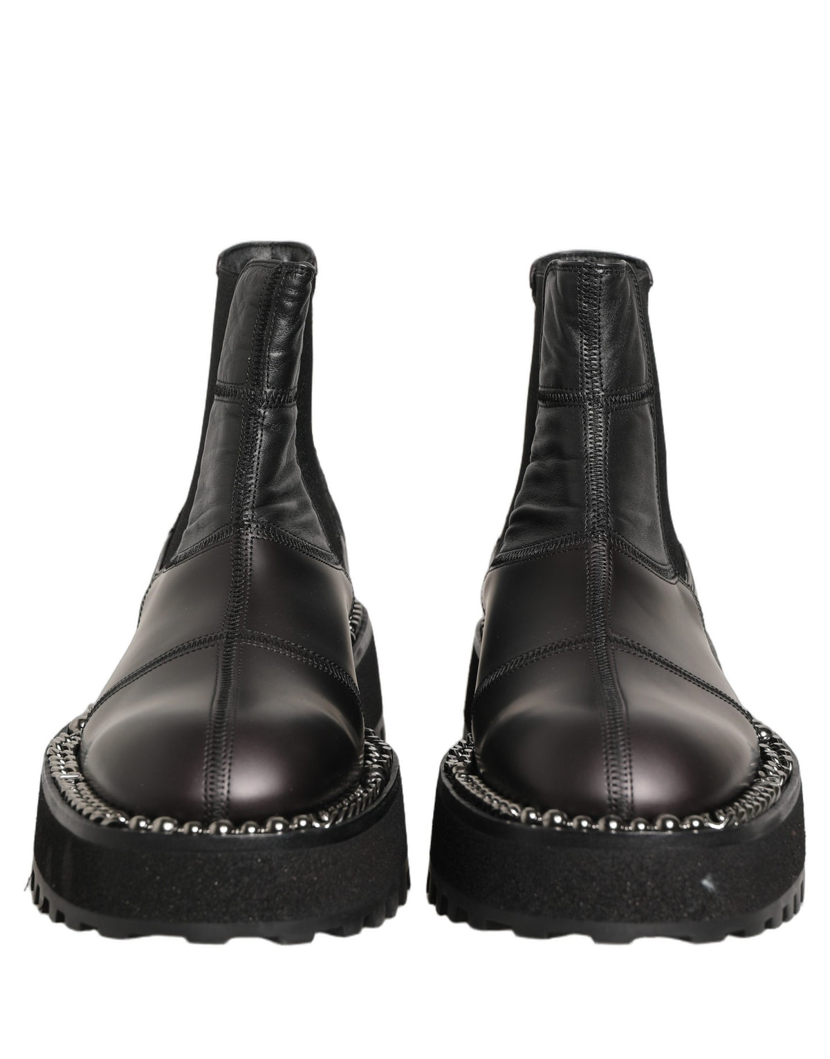 Dolce & Gabbana Black Leather Chelsea Boots