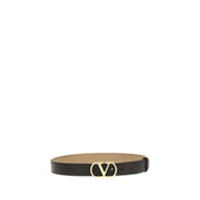 Valentino Garavani Black Reversible VLogo Belt
