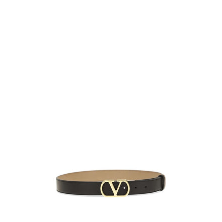 Valentino Garavani Black Reversible VLogo Belt