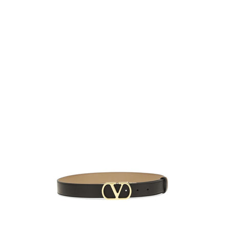 Valentino Garavani Black Reversible VLogo Belt