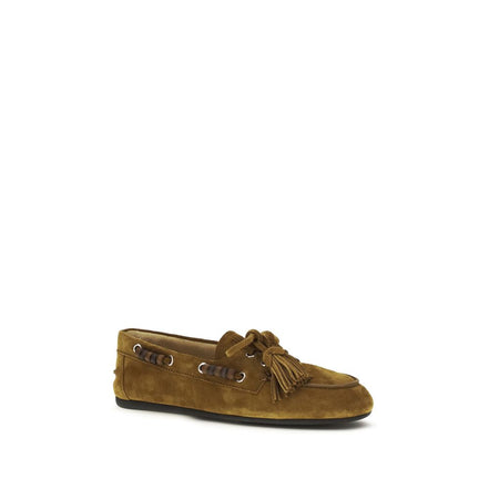 Miu Miu Beige Slip-On Loafers