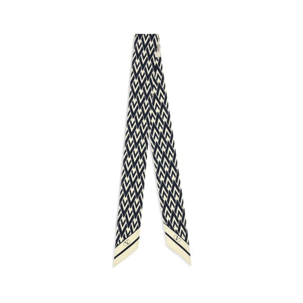 Valentino Garavani Blue Silk Scarf