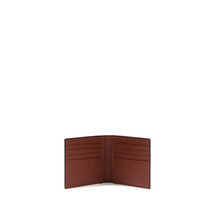 Valentino Garavani Bordeaux Leather Wallet