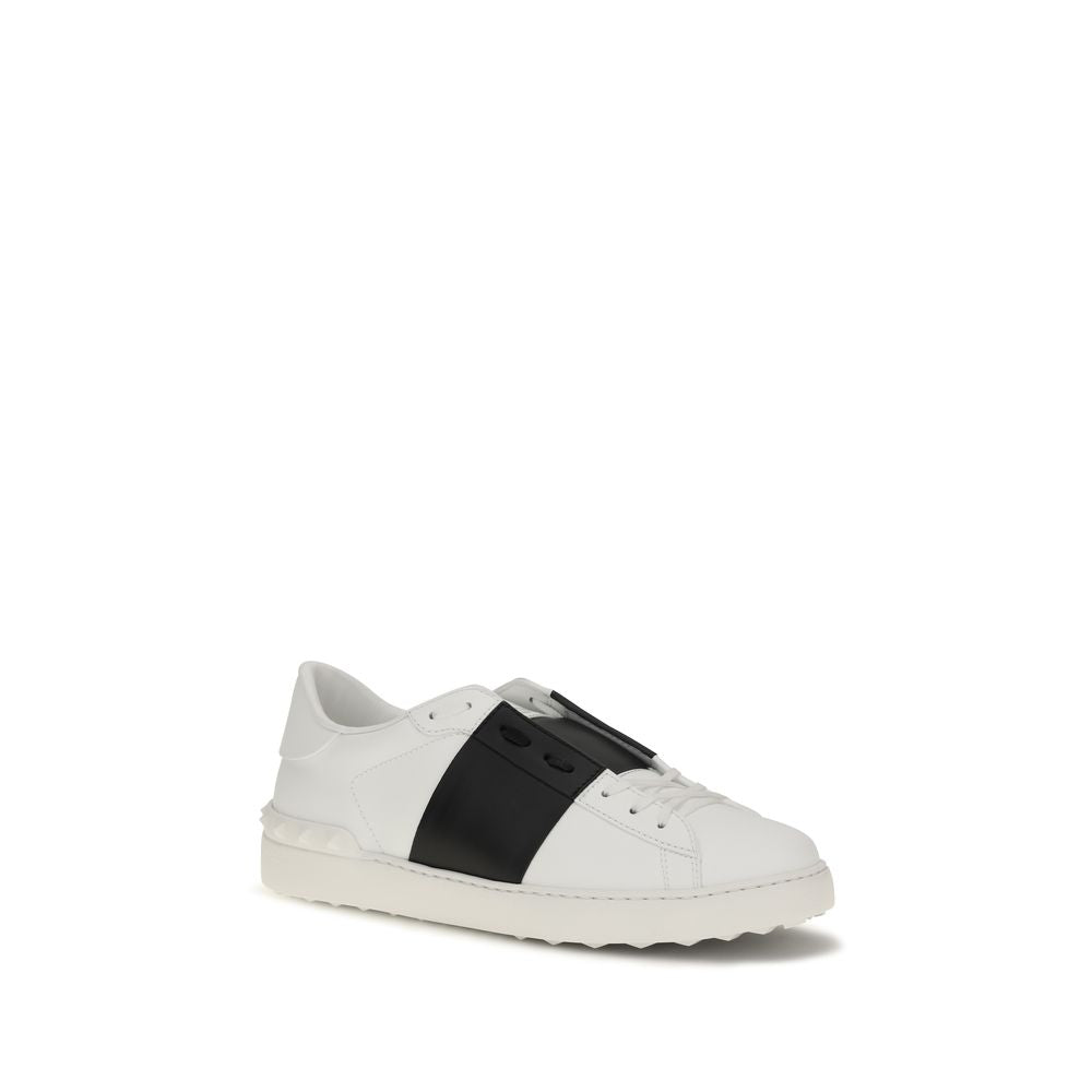 Valentino Garavani Black And White Low Top Sneakers