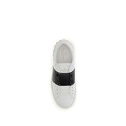 Valentino Garavani Black And White Low Top Sneakers