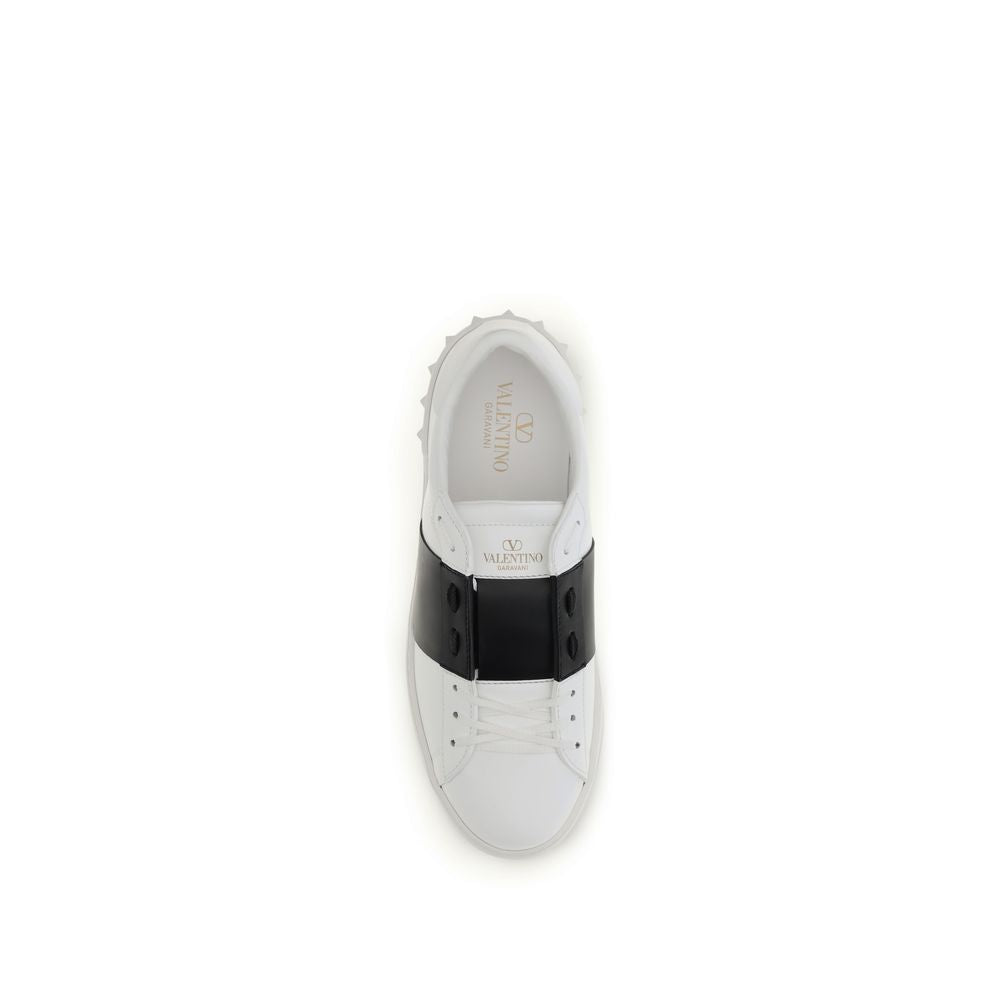 Valentino Garavani Black And White Low Top Sneakers