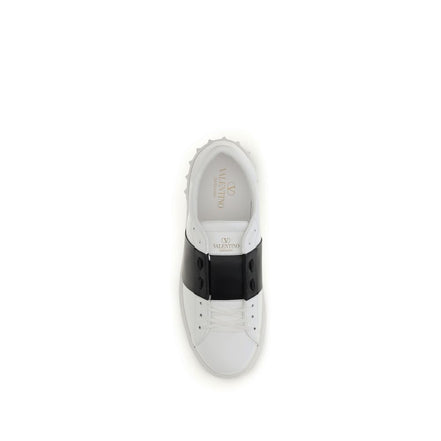 Valentino Garavani Black And White Low Top Sneakers