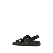 Valentino Garavani Black Flat Sandals