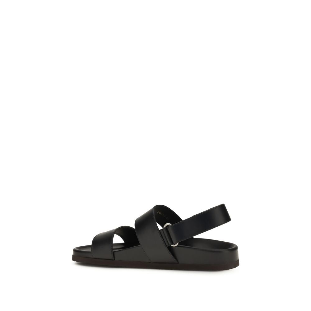 Valentino Garavani Black Flat Sandals