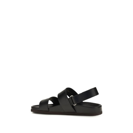 Valentino Garavani Black Flat Sandals