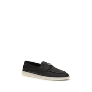 Prada Black Slip-On Loafers