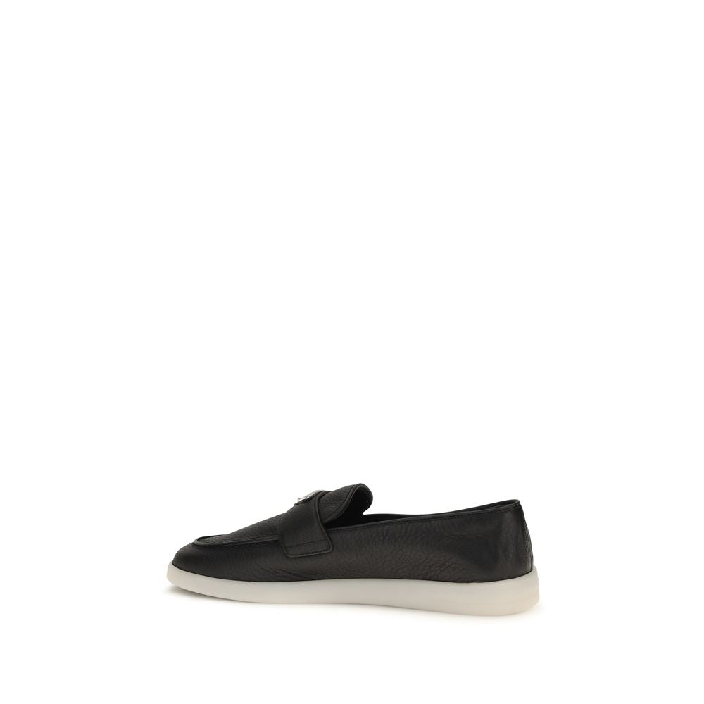 Prada Black Slip-On Loafers