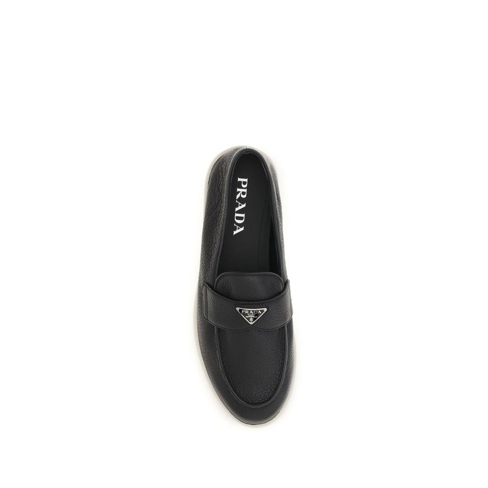 Prada Black Slip-On Loafers
