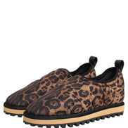 Dolce & Gabbana Brown Leopard Print Sneakers