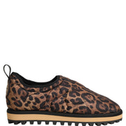 Dolce & Gabbana Brown Leopard Print Sneakers