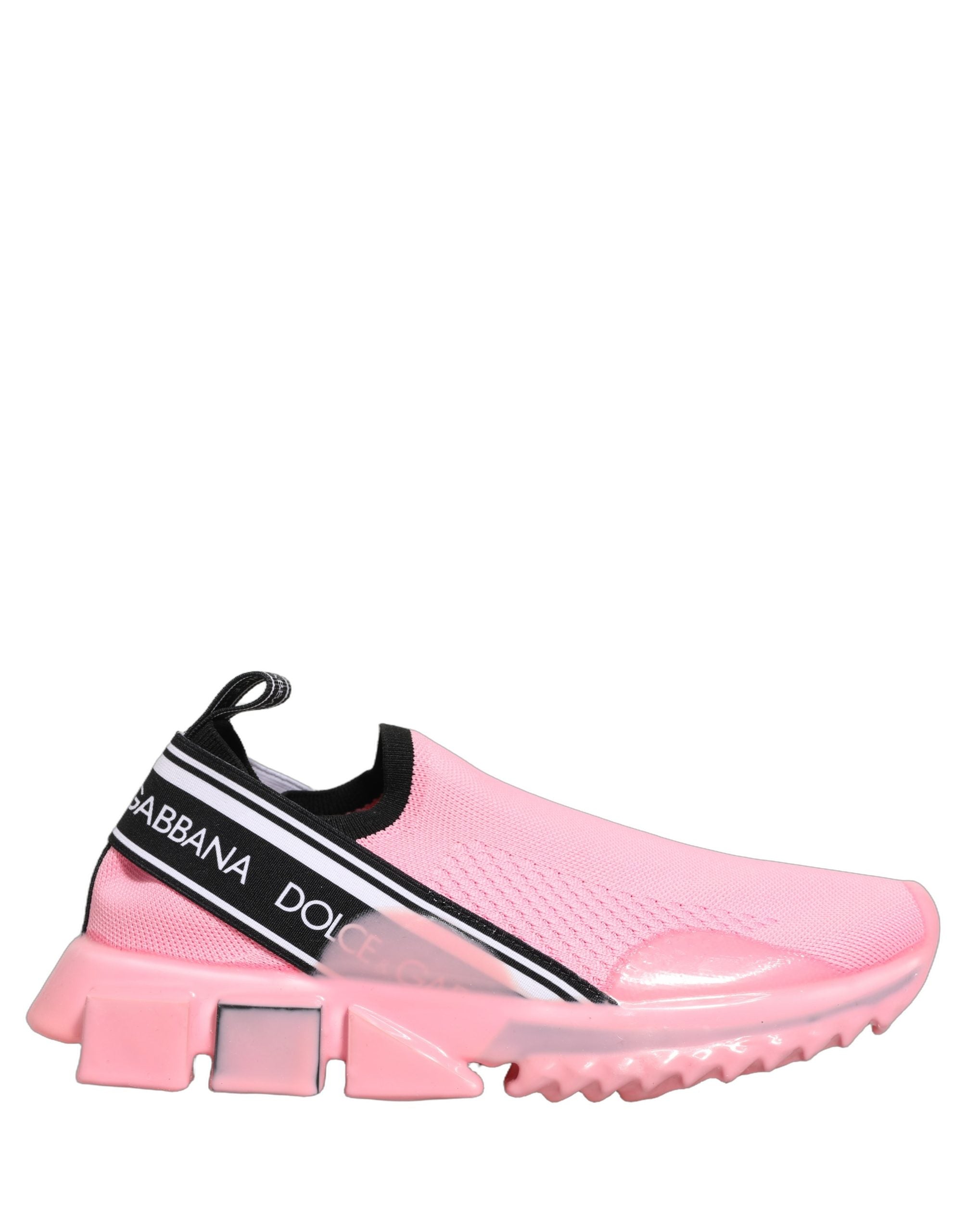 Dolce & Gabbana Pink Sorrento Slip-On Low Top Sneakers