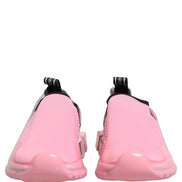 Dolce & Gabbana Pink Sorrento Slip-On Low Top Sneakers