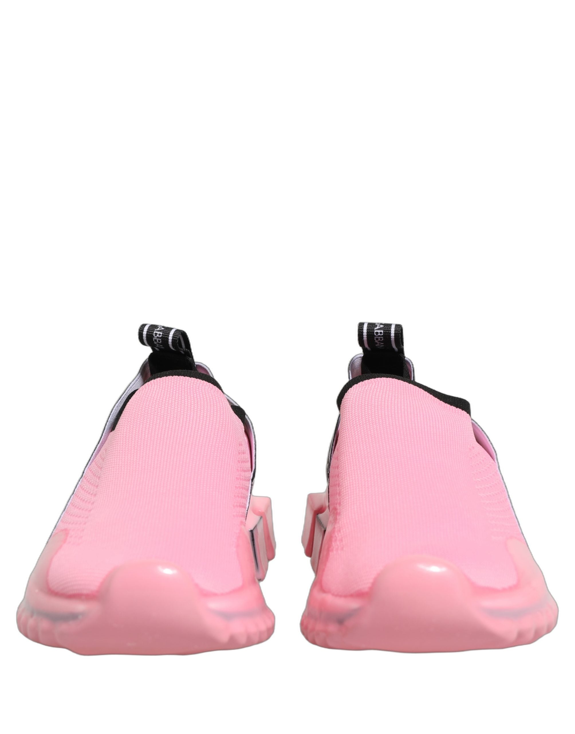 Dolce & Gabbana Pink Sorrento Slip-On Low Top Sneakers