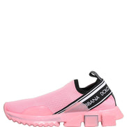 Dolce & Gabbana Pink Sorrento Slip-On Low Top Sneakers