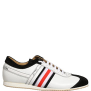 Dolce & Gabbana Black White Suede Low Top Sneakers