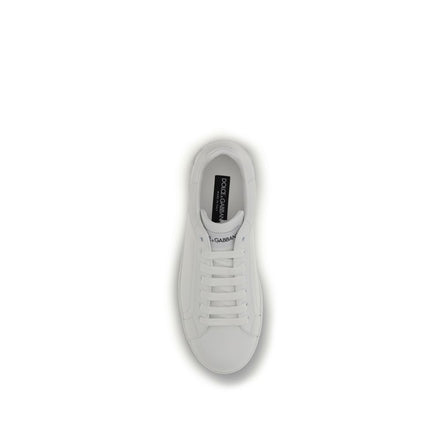Dolce & Gabbana White Low Top Sneakers