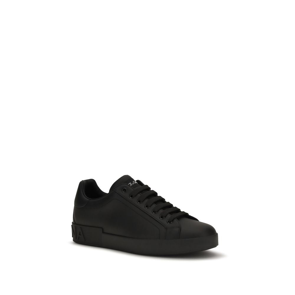 Dolce & Gabbana Black Low Top Sneakers