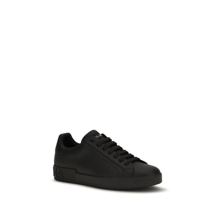 Dolce & Gabbana Black Low Top Sneakers