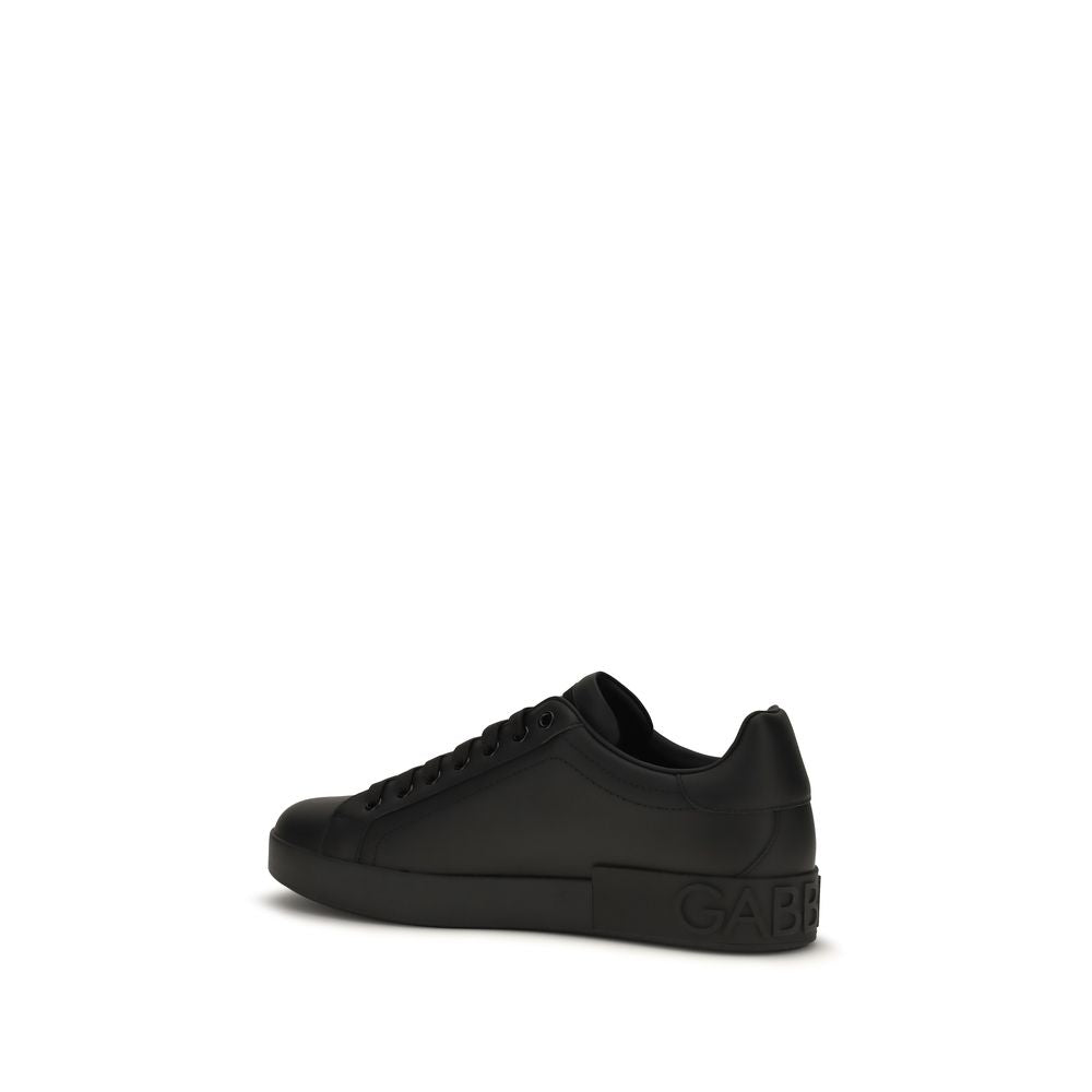 Dolce & Gabbana Black Low Top Sneakers