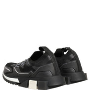 Dolce & Gabbana Black White Sorrento Slip-On Logo Sneakers