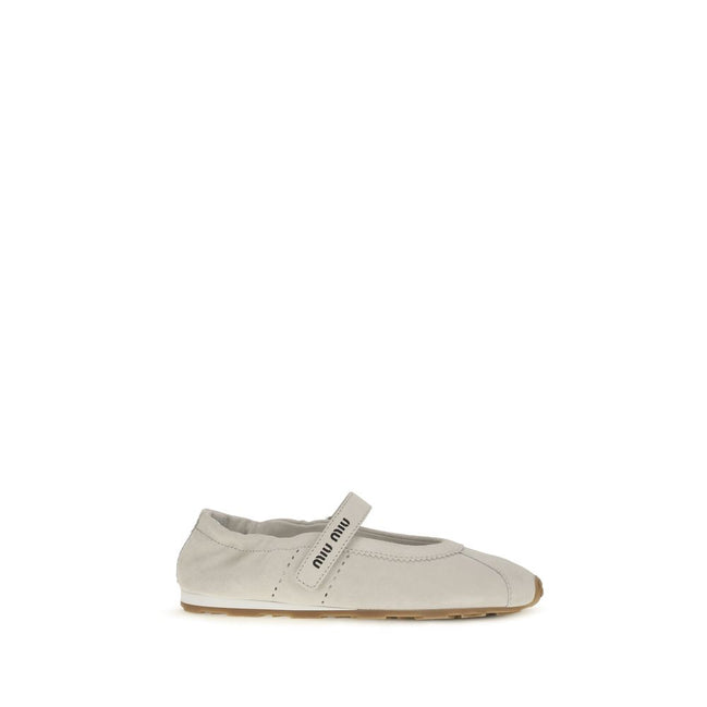Miu Miu White Ballet Flats