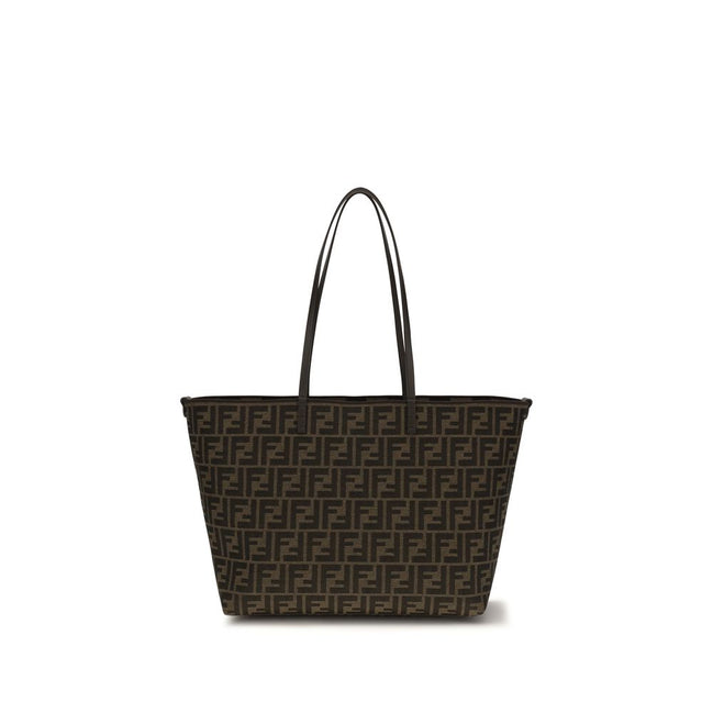 Fendi Brown Fabric Shoulder Bag