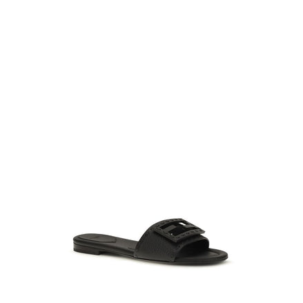 Fendi Black Baguette Sandals