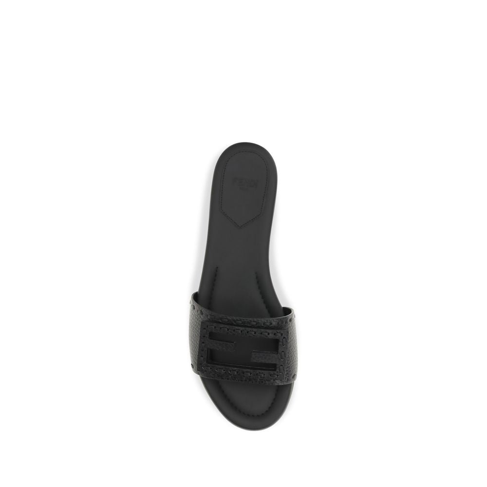 Fendi Black Baguette Sandals