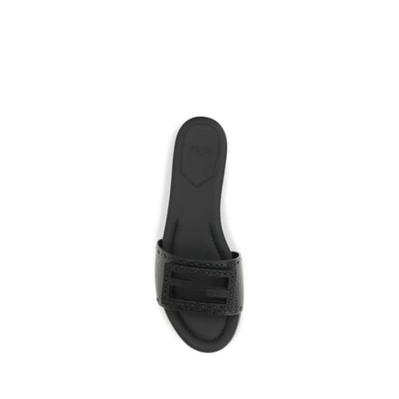 Fendi Black Baguette Sandals