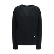 Balmain Black Wool Sweatshirt