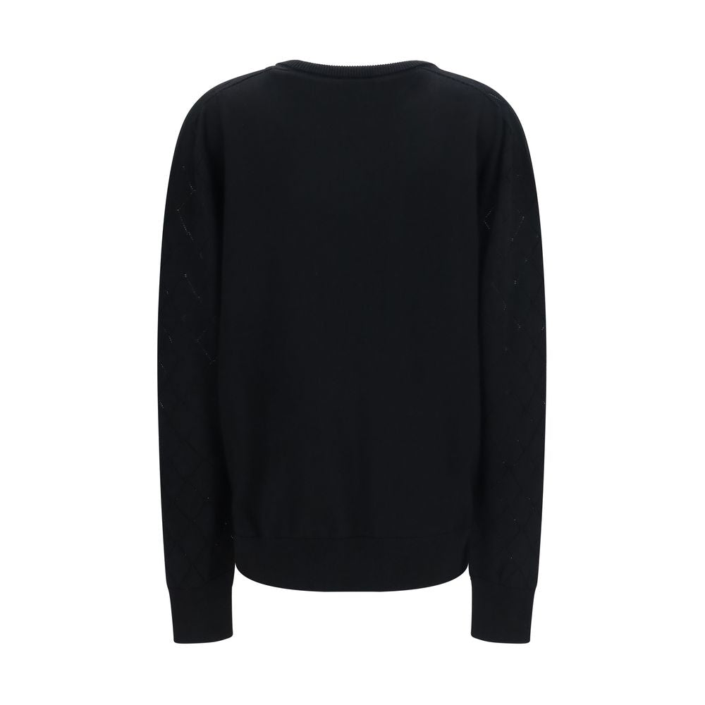 Balmain Black Wool Sweatshirt