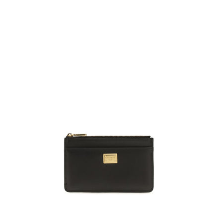 Dolce & Gabbana Black Zip Card Holder