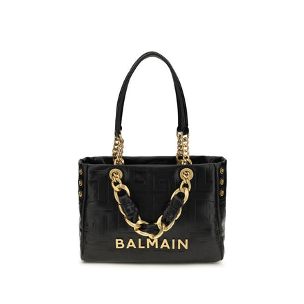 Balmain Black Cabas 1945 Shoulder Bag