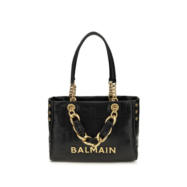 Balmain Black Cabas 1945 Shoulder Bag