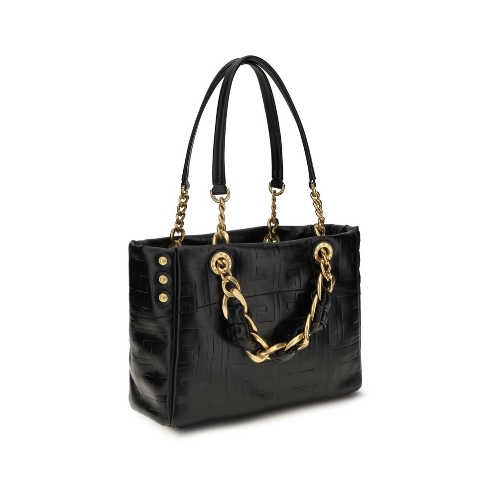 Balmain Black Cabas 1945 Shoulder Bag